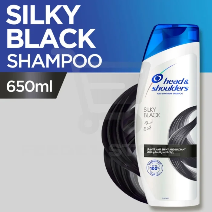 Head & Shoulders Silky Black Shampoo 650ML