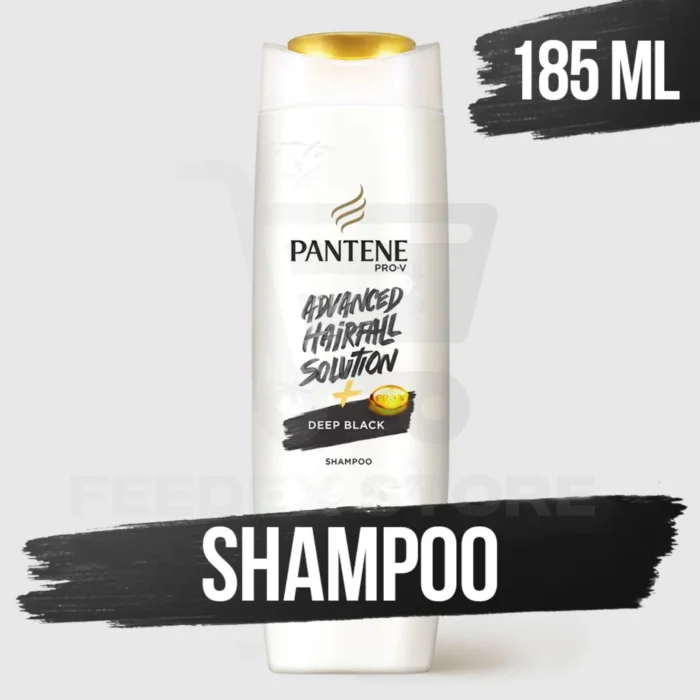 Pantene Deep Black Shampoo 185ML